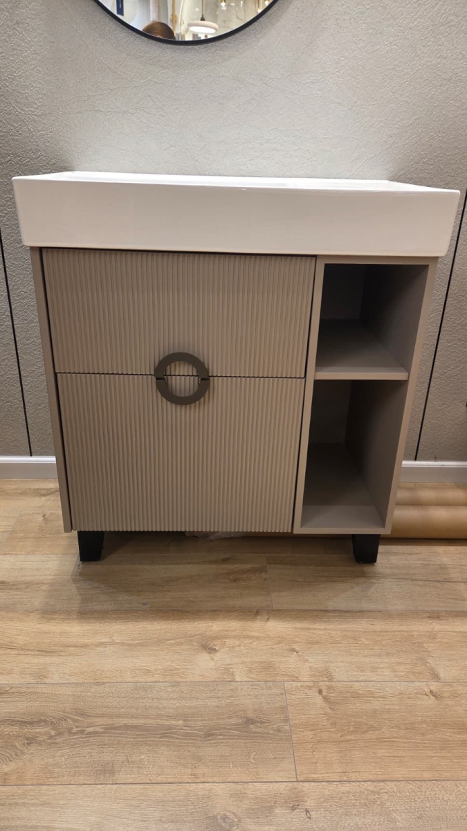 ארון אמבט אפוקסי עומד דגם חמדה כולל כיור צד מעוצב