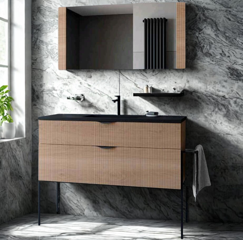 ארון אמבט עומד דגם קורל גודל 80 סמ