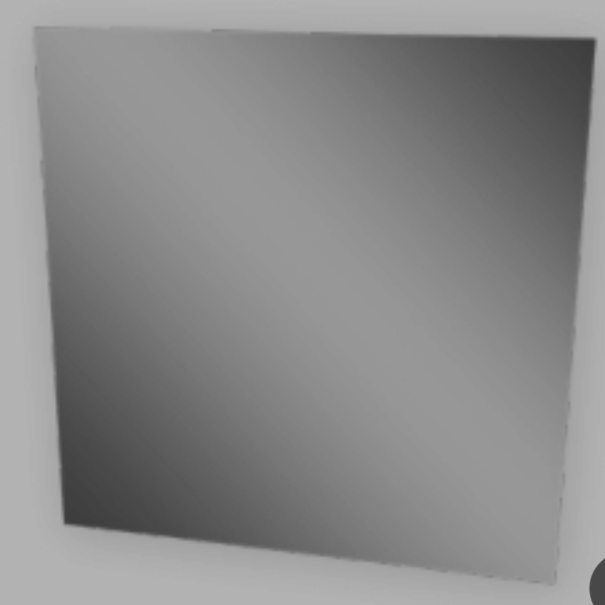 מראה מרחפת מרובעת גודל 60